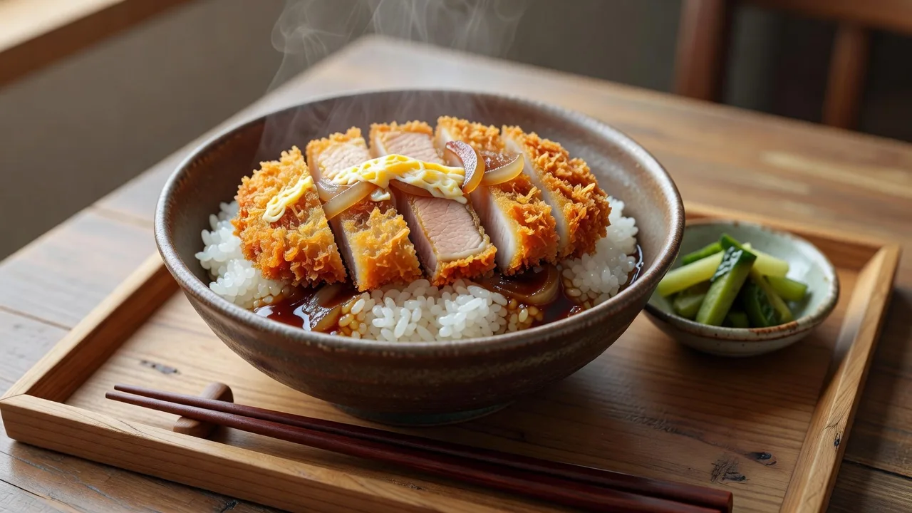 卵でとじたかつ丼